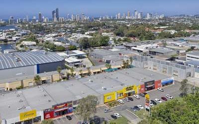 Upton St Bundall drone video for retail leasing