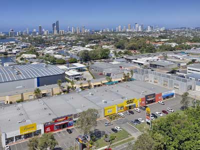 Upton St Bundall drone video for retail leasing