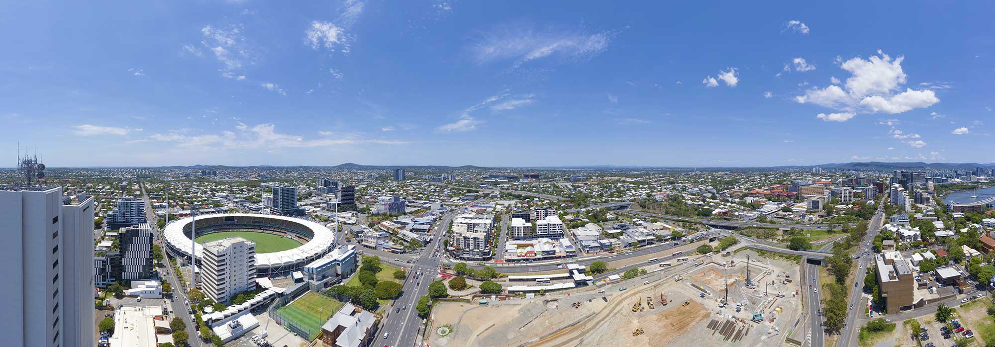 Vulture St drone panorama