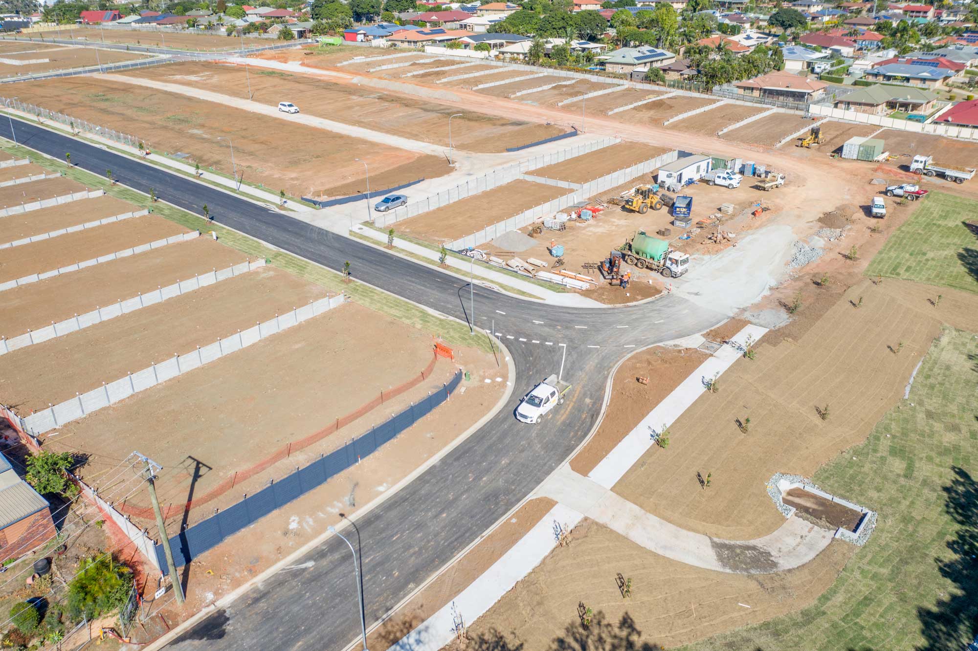 Strathpine land sub development drone photography