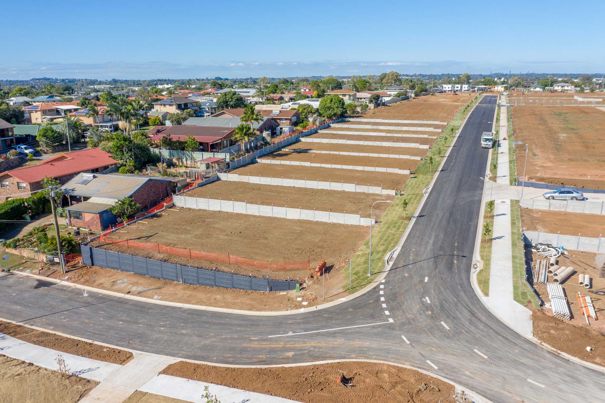 Strathpine land sub development drone photography