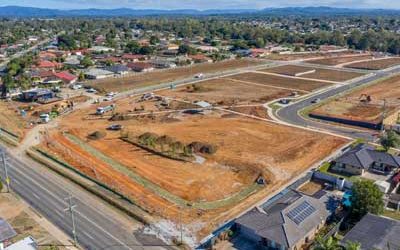 Drone video of Strathpine land sub development