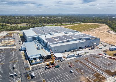 Aerial drone photography Seeana Place Heathwood Land Development with Concrib Segmental wall DroneAce Brisbane