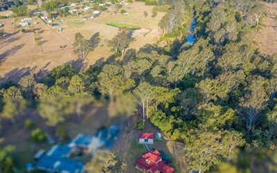 Drone photography acreage real estate Wishaw Rd Jimboomba